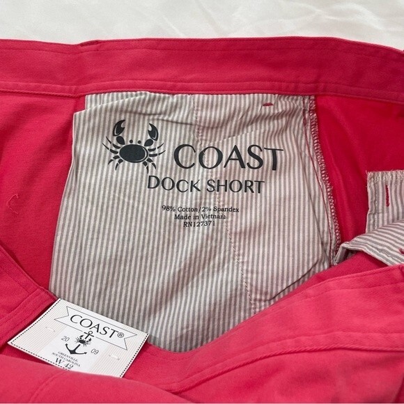 NWT COAST Apparel Men’s Dock Shorts Size 42 Watermelon - Picture 7 of 10